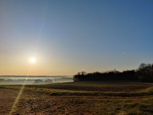 Sunrise over Middle Pett Farm, Bridge - 13th April 2021