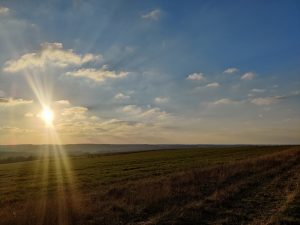 Kingston sunset, Kent, March 2022