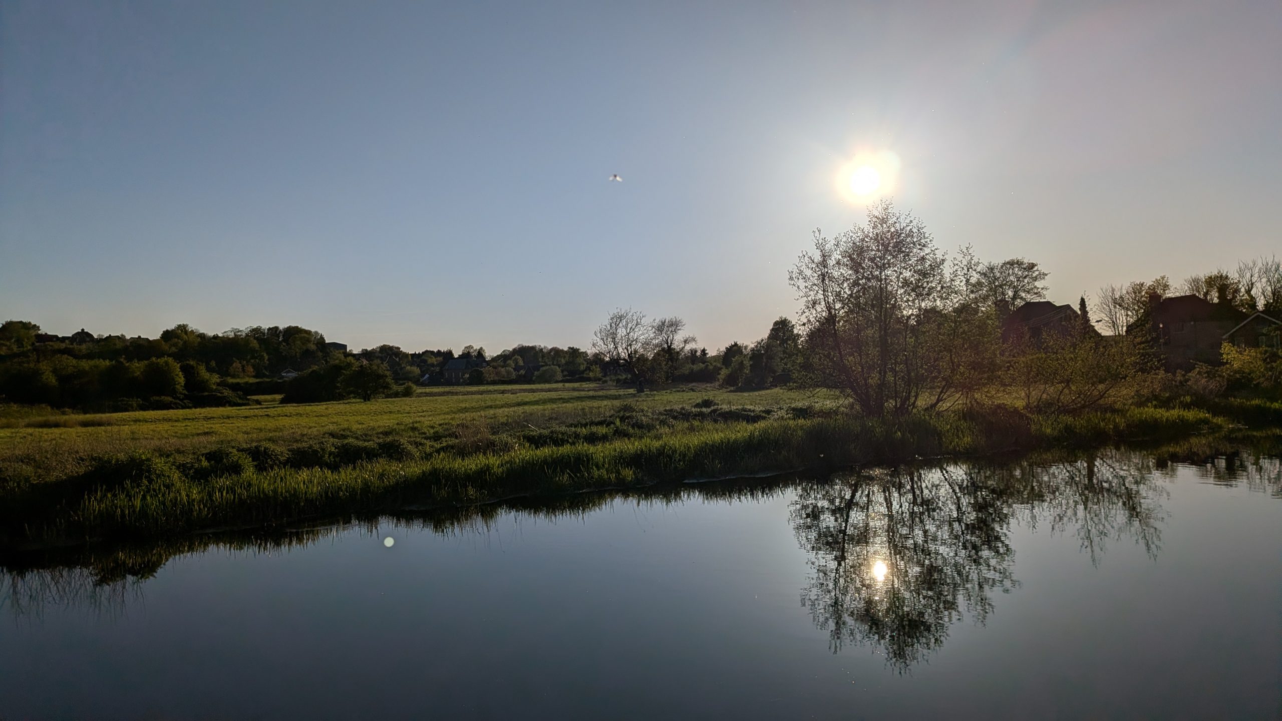 Sundown by the River Stour in Chartham, April 2026